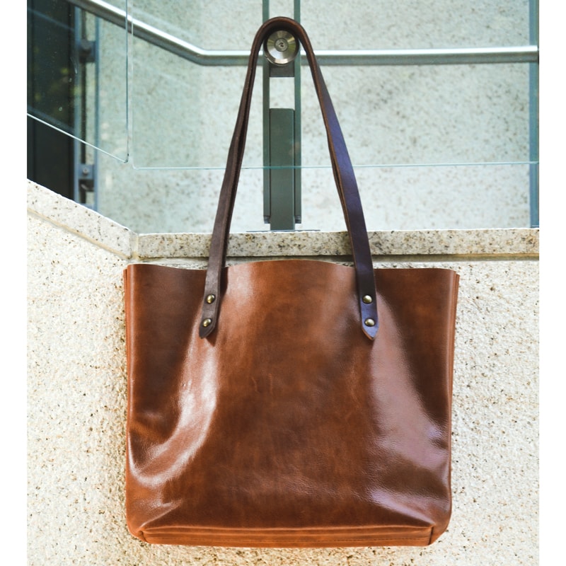 Сумка – шопер в подарок DIDENKO Red leather