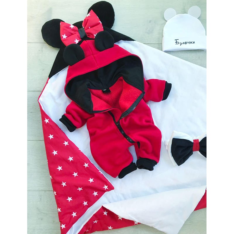 Комбінезон для новонароджених Mickey Mouse red jersey