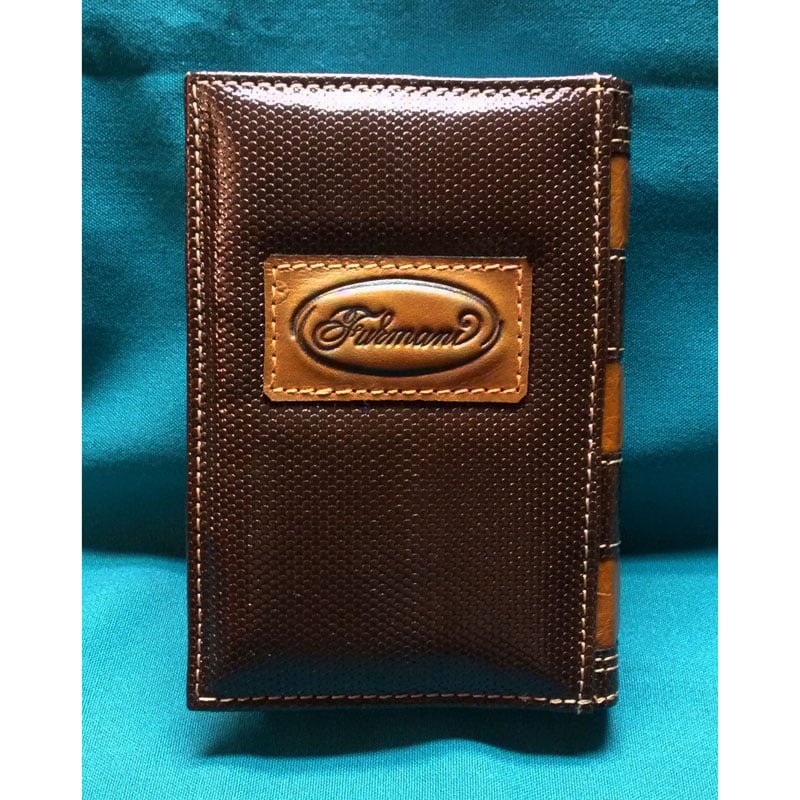 Щоденник у подарунок жінці Pansies brown leather