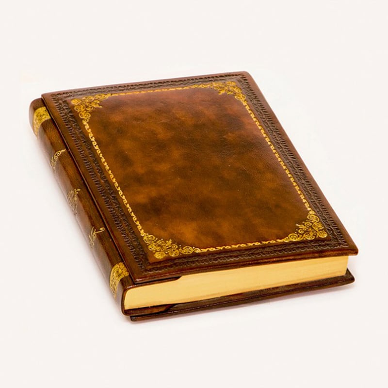 Шкіряний блокнот Vintage brown leather