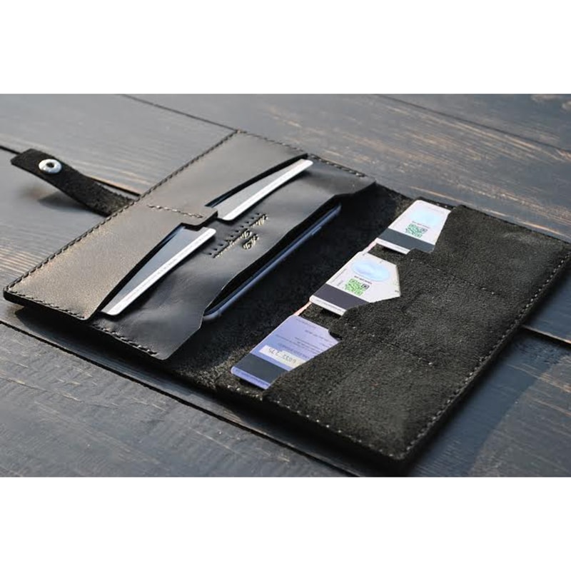 Портмоне из кожи Вlack leather