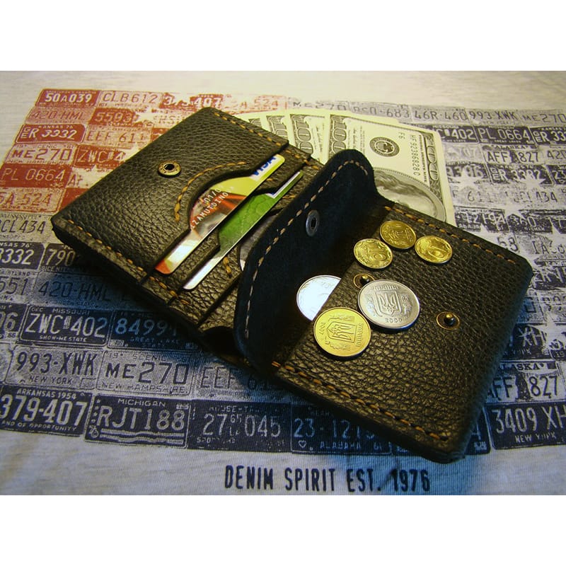 Брендовий портмоне Purse blue leather