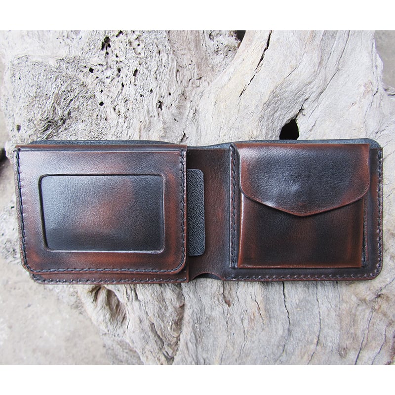 Кожаное портмоне Purse Аccord Вrown leather