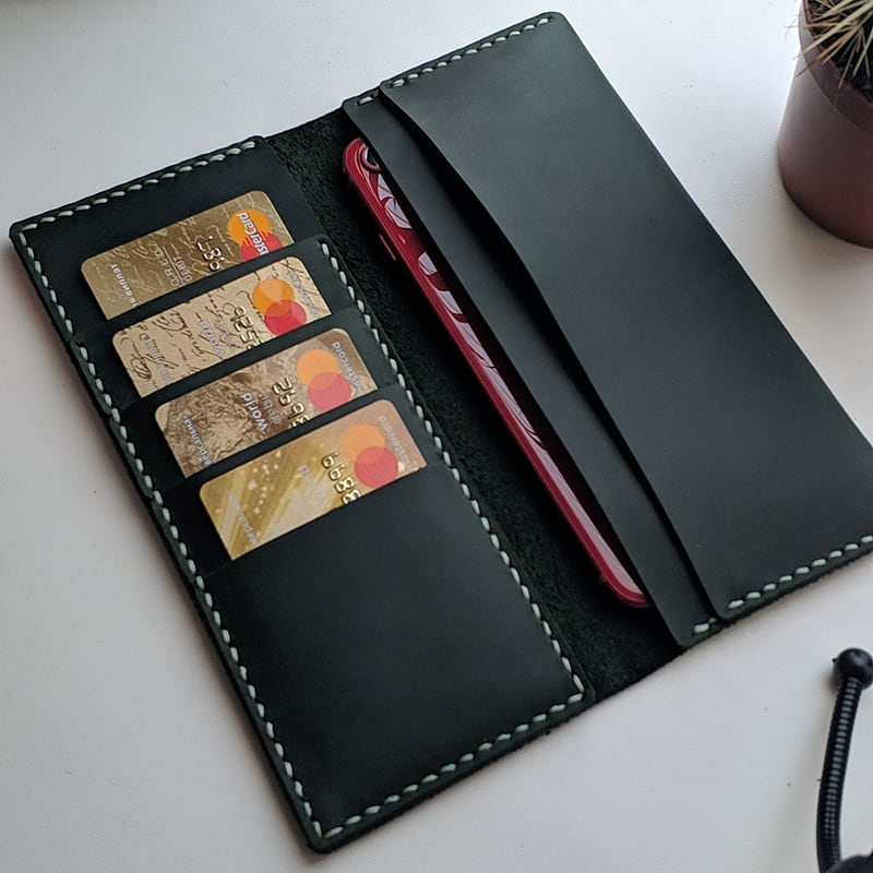 Чоловіче шкіряне портмоне Purse Comfort black leather Чоловіче шкіряне портмоне Purse Comfort black leather
