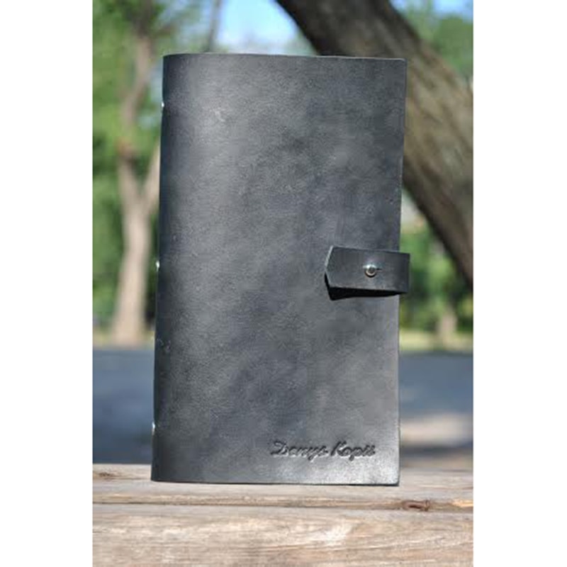 Візитниця картхолдер Anthracite leather