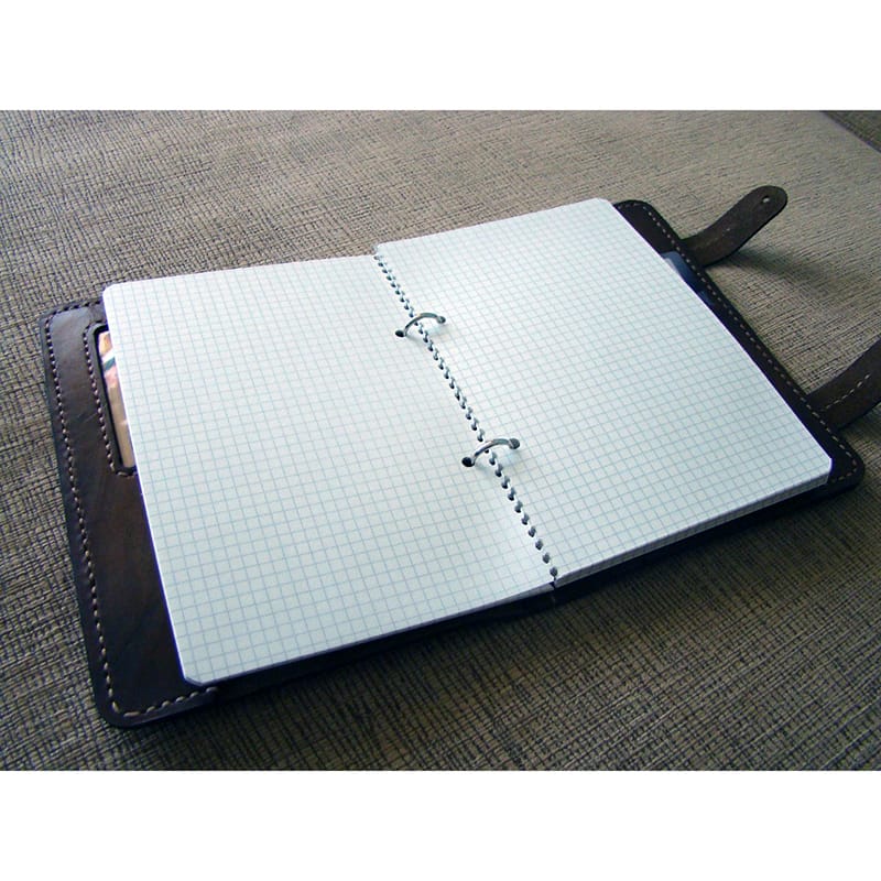 Кожаный органайзер Scheduler brown leather