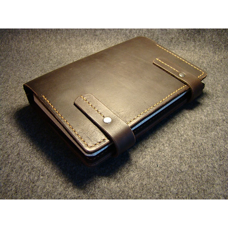 Ежедневник мужской в кожаной обложке Retro Style brown leather