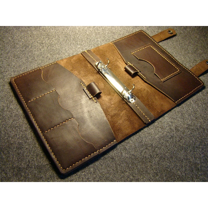 Щоденник чоловічий у шкіряній обкладинці Retro Style brown leather
