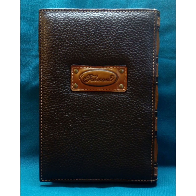 Чоловічий шкіряний блокнот AMULET brown leather