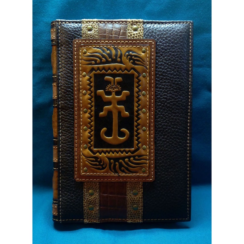 Чоловічий шкіряний блокнот AMULET brown leather