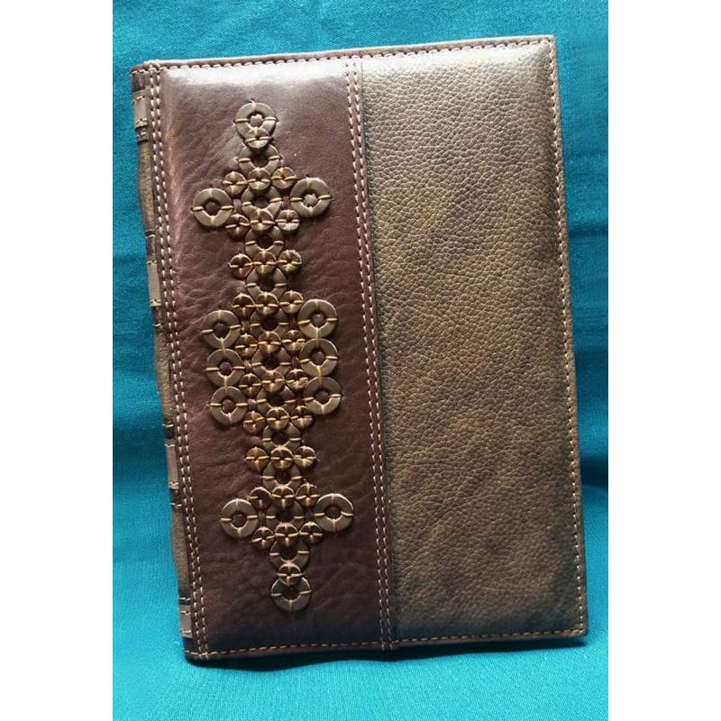 Блокнот мужской в кожаной обложке Ring Pattern brown leather Блокнот мужской в кожаной обложке Ring Pattern brown leather