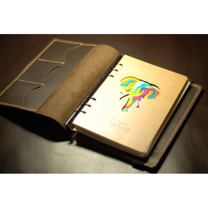 Ежедневник в кожаной обложке Notebook brown leather