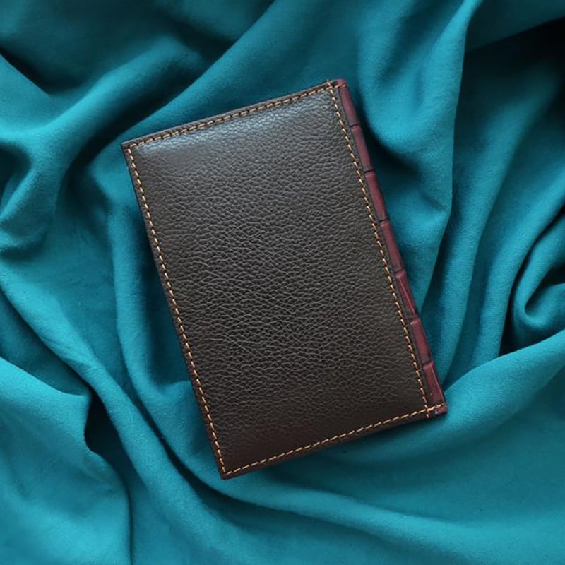Шкіряний блокнот Kitty Love brown leather