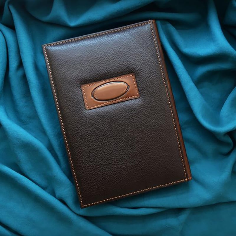 Блокнот в шкіряній обкладинці White Rabbit brown leather