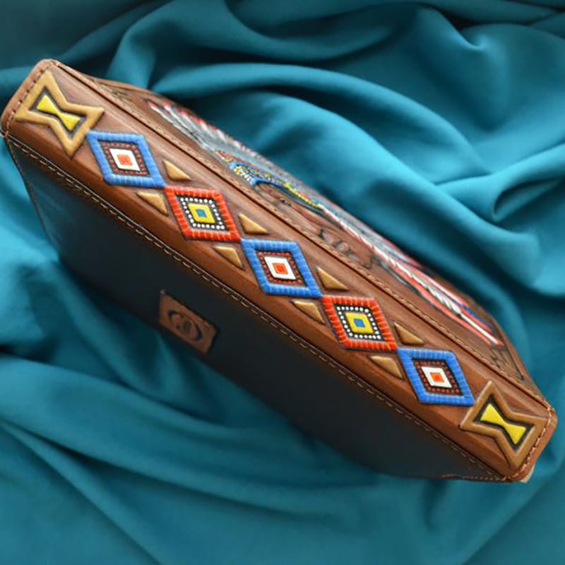 Шкіряний блокнот Red Indian brown leather