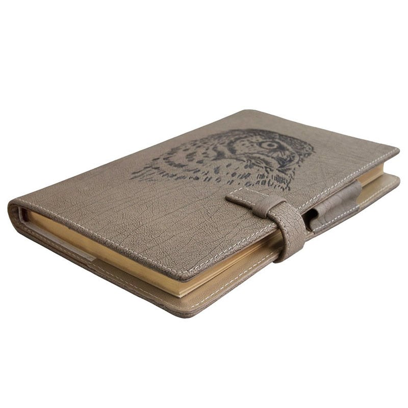 Шкіряний органайзер Owl gray leather
