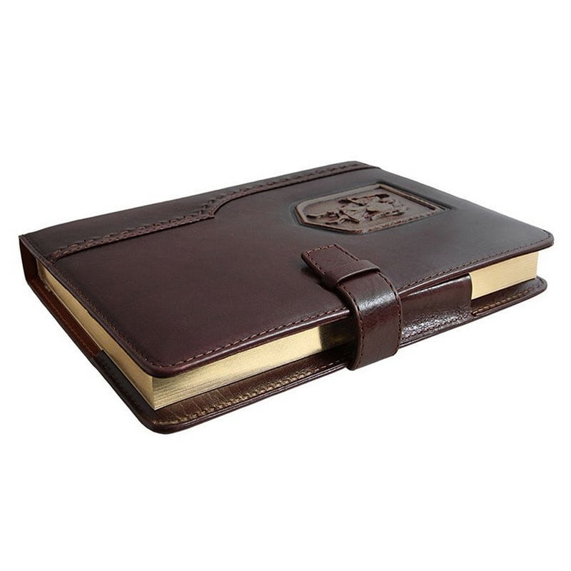 Шкіряний щоденник Архангел Михаїл brown leather