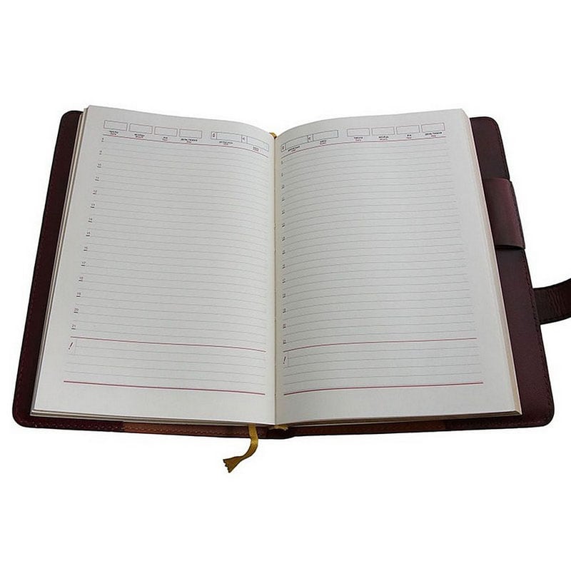Шкіряний щоденник Архангел Михаїл brown leather