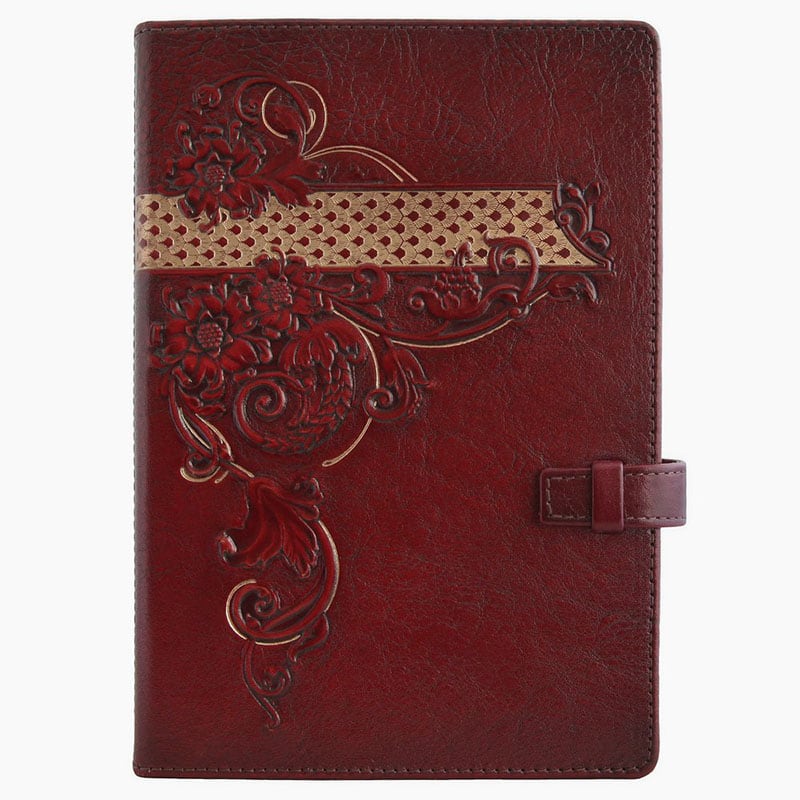 Жіночий шкіряний блокнот Arabesque brown leather