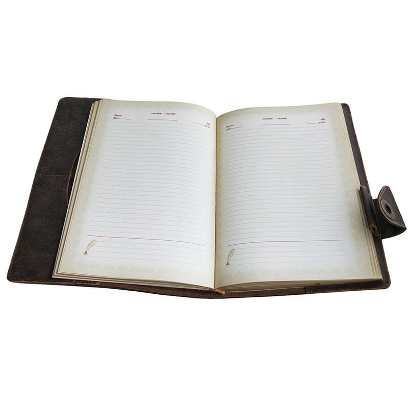 Блокнот в кожаной обложке Gothic brown leather