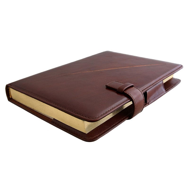 Кожаный ежедневник Predator brown leather