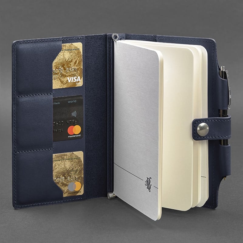 Блокнот в кожаной обложке SoftBook Navy Blue Leather Блокнот в кожаной обложке SoftBook Navy Blue Leather