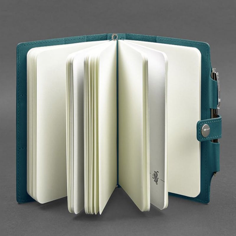 Блокнот в шкіряній палітурці SoftBook Emerald Green Leather