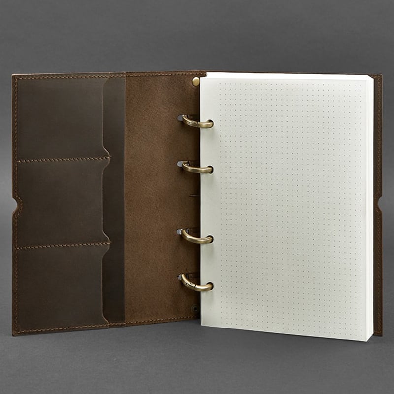 Блокнот в кожаной обложке Dark Сhocolate Brown Leather Блокнот в кожаной обложке Dark Сhocolate Brown Leather