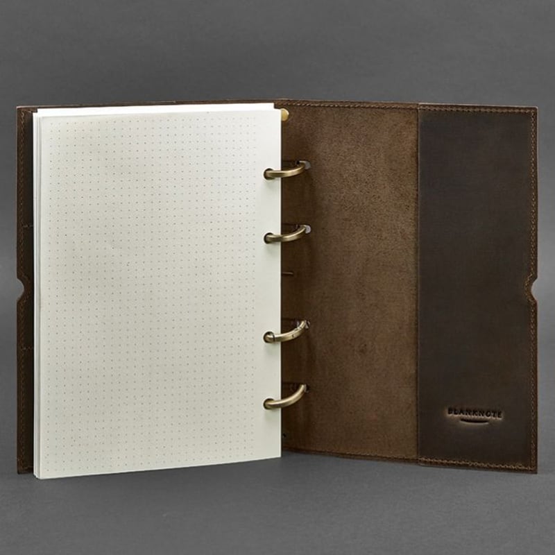 Блокнот в кожаной обложке Dark Сhocolate Brown Leather Блокнот в кожаной обложке Dark Сhocolate Brown Leather