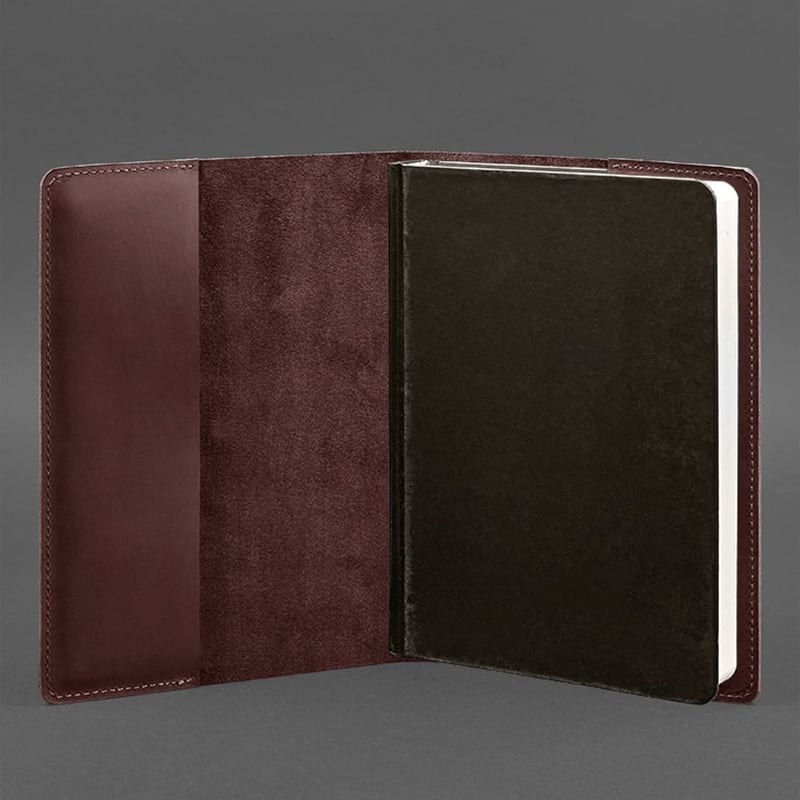 Шкіряна обкладинка для блокнота Crazy Horses Wine Leather