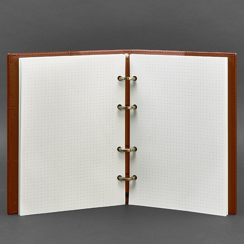 Ежедневник в кожаной обложке Cinnamon Brown Leather