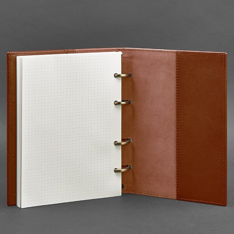 Ежедневник в кожаной обложке Cinnamon Brown Leather