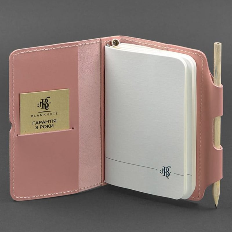 Жіночий шкіряний блокнот SoftBook Coral Pink Leather