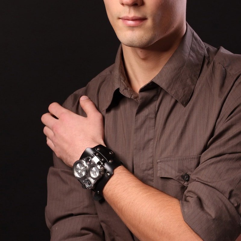 Мужские часы в подарок Double Aviator Diagonal
