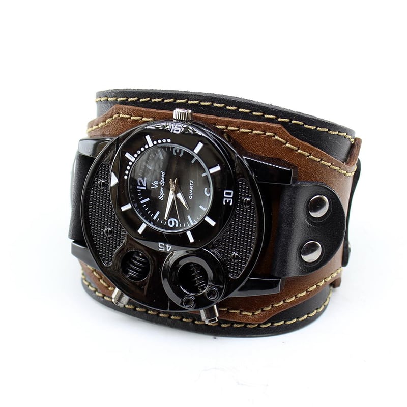 Часы мужские с кожаным ремешком Steampunk Часы мужские с кожаным ремешком Steampunk