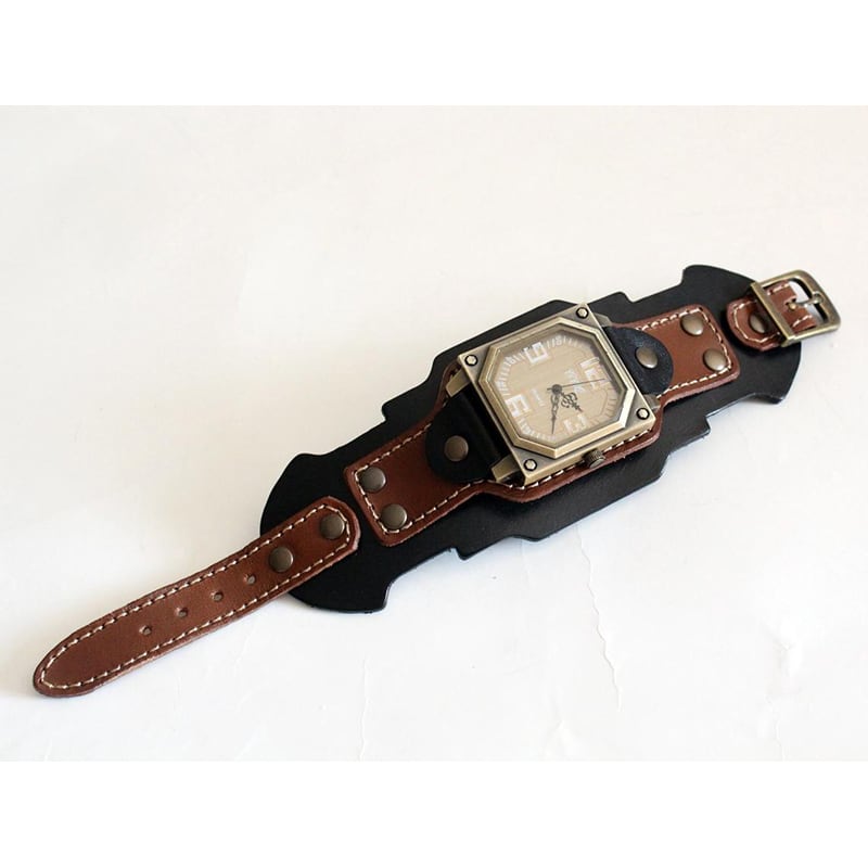 Часы мужские с кожаным ремешком Antique
