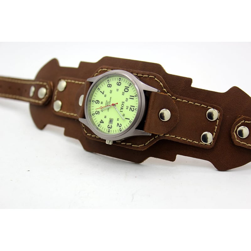 Часы мужские кожаные Swiss Style Green