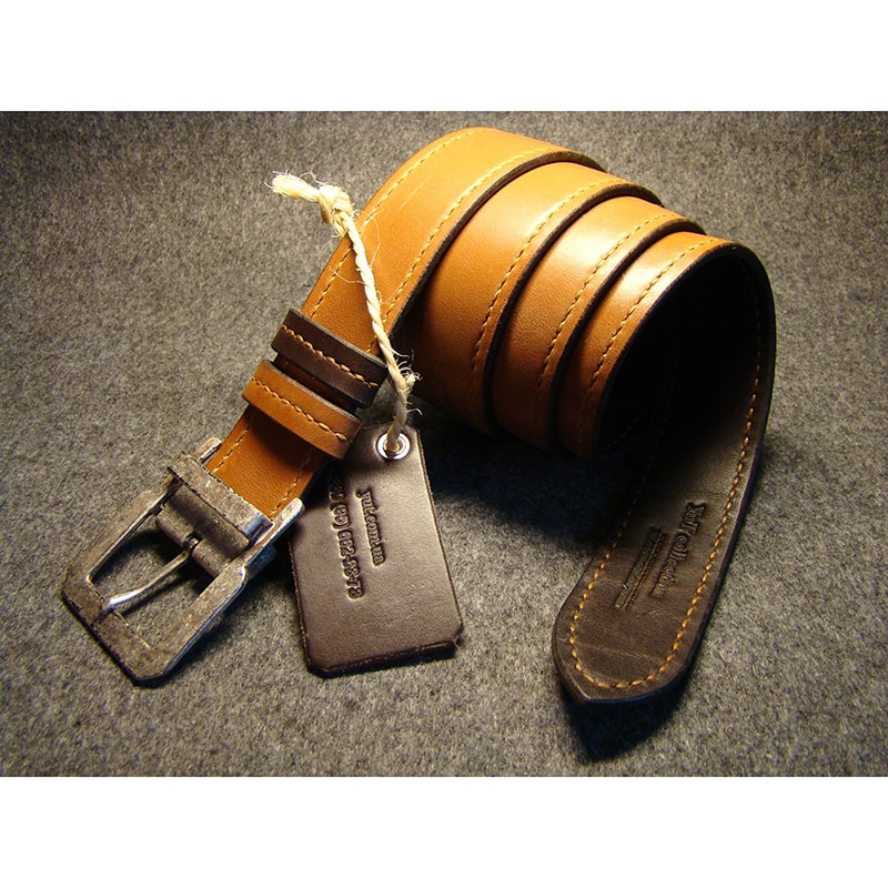 Ремень кожаный handmade Dual