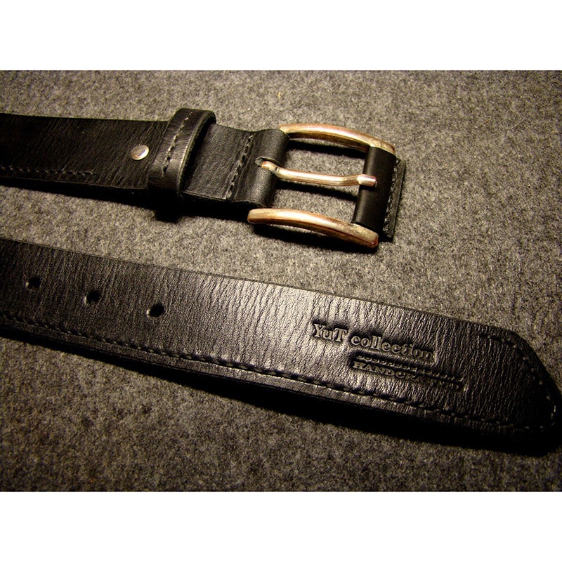 Мужской ремень из кожи leather black