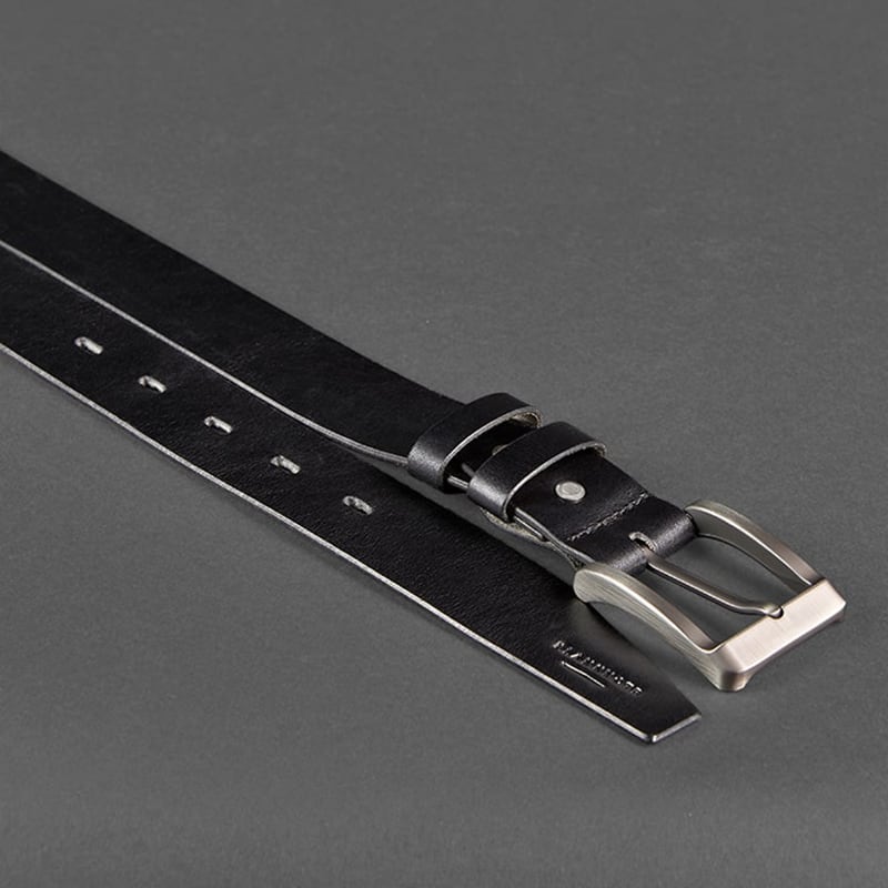 Кожаный ремень Belt Vintage Black Leather