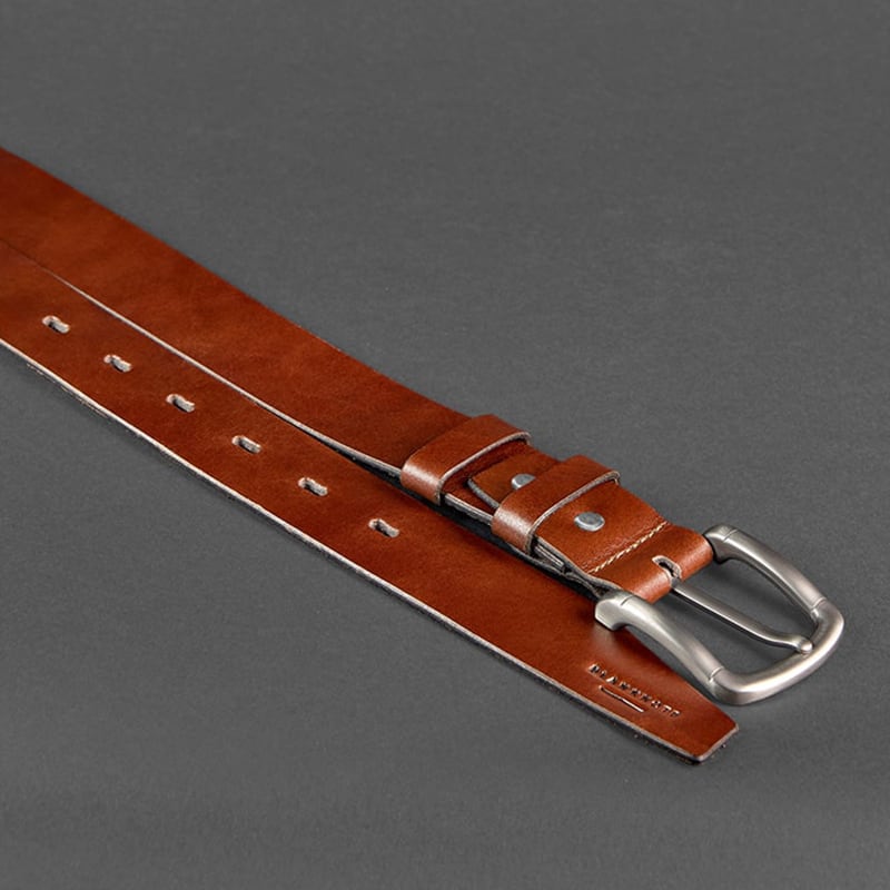 Кожаный ремень мужской Belt Сlassic Brown Leather Кожаный ремень мужской Belt Сlassic Brown Leather