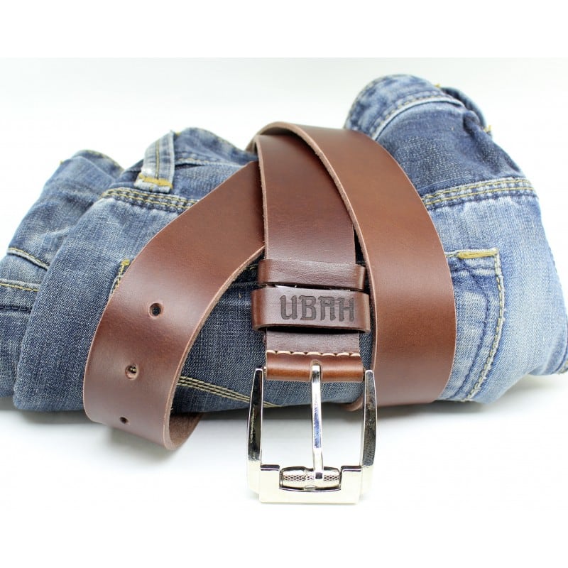Ремень мужской кожаный Belt Personal Nut brown leather