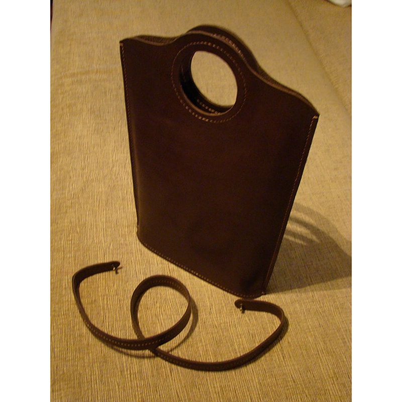 Сумка жіноча handmade brown leather