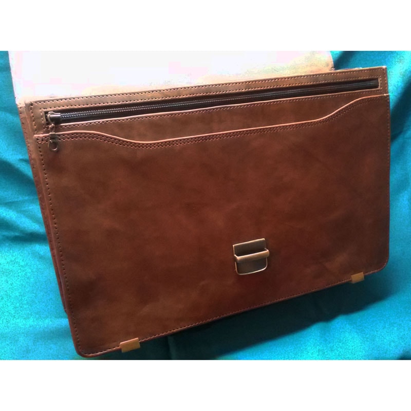 Женский портфель Handmade в подарок Менди brown leather