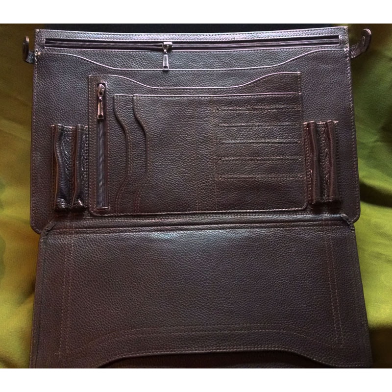 Кожаный портфель Якорь в подарок мужчине brown leather Кожаный портфель Якорь в подарок мужчине brown leather