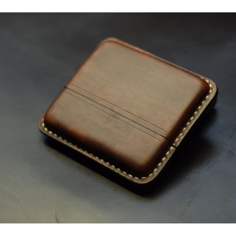 Кожаный портсигар Super slims-100 brown leather