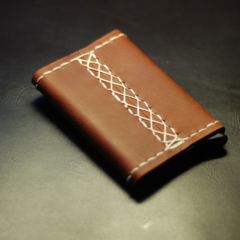 Кожаный картхолдер Card Protector brown leather