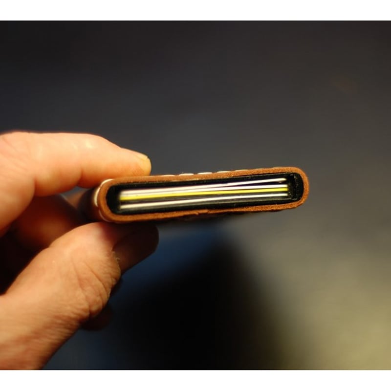 Кожаный картхолдер Card Protector brown leather
