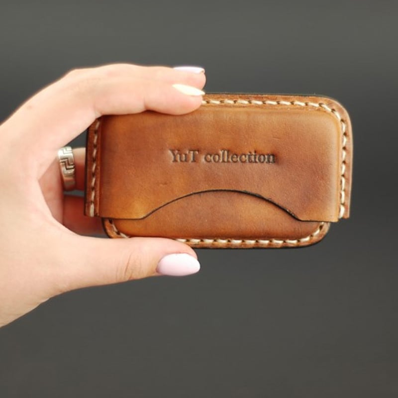 Кожаный портсигар IQOS HEETS 12 brown leather Кожаный портсигар IQOS HEETS 12 brown leather