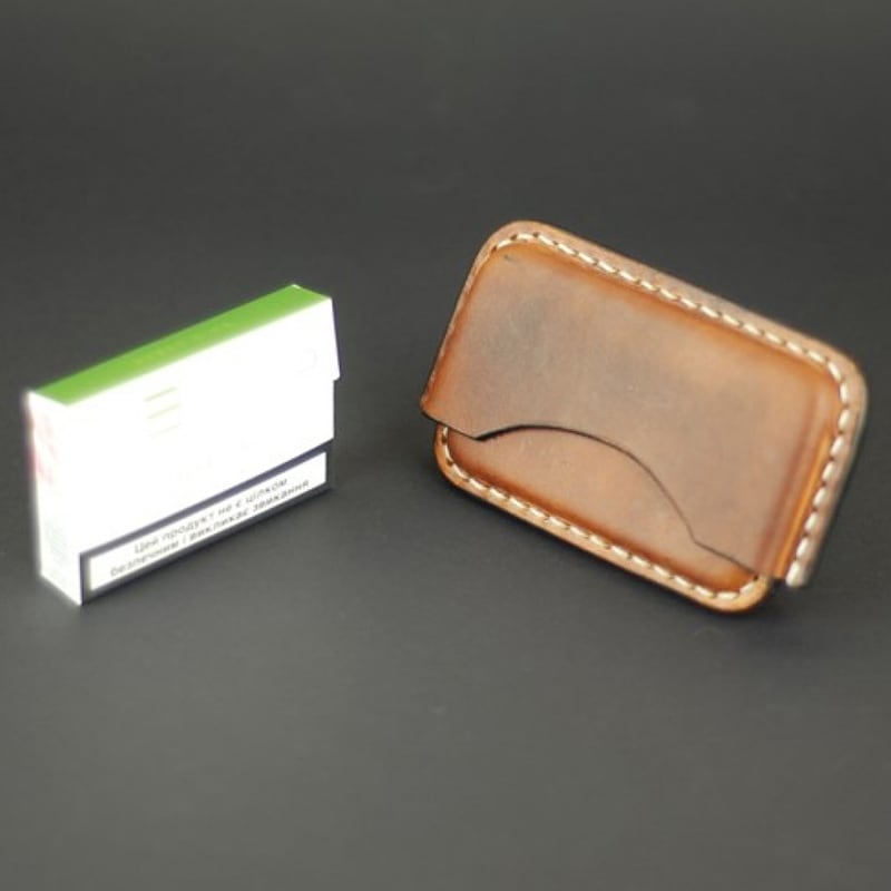Кожаный портсигар IQOS HEETS 12 brown leather Кожаный портсигар IQOS HEETS 12 brown leather